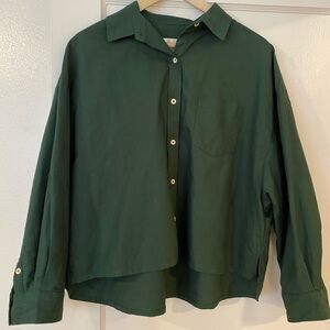 Tradlands forest Green Button-Up Shirt
